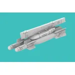 Rise144 Models Rm100 1/144 Auf-2 Twin Bomb Rack With Center Pylon With 2x Gbu-22 For Mirage 2000/Mirage F1