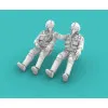 Rise144 Models Rm48005 1/48 Vietnam Era Pilots Sitting Set No 1 2x Pilots