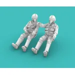 Rise144 Models Rm48005 1/48 Vietnam Era Pilots Sitting Set No 1 2x Pilots