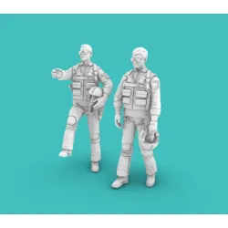 Rise144 Models Rm48007 1/48 Vietnam Pilots Standing/Climbing Set1