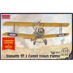 Roden 052 1/72 Sopwith 2f1 Camel Trench Fighter British Airplane Wwi