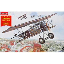 Roden 603 1/32 Fokker D.vi German Fighter-biplane Wwi Plastic Model Kit