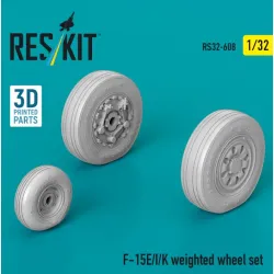 Reskit Rs32-0608 1/32 F-15e/I/K Weighted Wheel Set 3d Printed