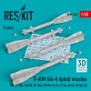Reskit RS48-0405 1/48 R-60M (AA-8 Aphid) missiles (4 pcs) (MiG-21,MiG-23,MiG-25, MiG-29,MiG-31,Su-17,Su-24,Su-25,Yak-38) (3D printing)