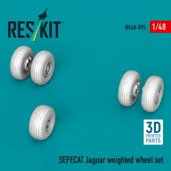 Reskit Rs48-0595 1/48 Sepecat Jaguar Weighted Wheel Set