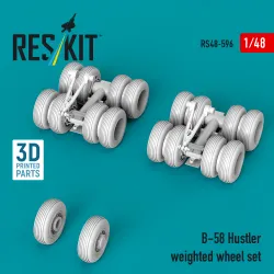 Reskit Rs48-0596 1/48 B-58 Hustler Weighted Wheel Set