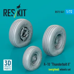 Reskit Rs72-0541 1/72 A-10 Thunderbolt Ii Weighted Wheels Set
