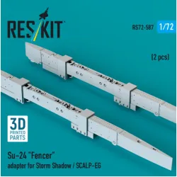 Reskit Rs72-0587 1/72 Su-24 Fencer Adapter For Storm Shadow / Scalp-eg 2 Pcs 3d Printed