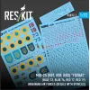 Reskit Rsb72-0001 1/72 Mig-25 Rbt Rbf Rbs Foxbat Blue 73 Blue 74 Red 17 Red 19 Ukrainian Air Forces Decals With Stencils