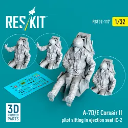 Reskit Rsf32-0117 1/32 A-7d/E Corsair Ii Pilot Sitting In Ejection Seat Ic-2