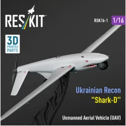 Reskit Rsk16-0001 1/16 Ukrainian Recon Unmanned Aerial Vehicle Uav Shark-d 3d Printed