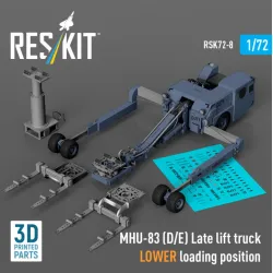 Reskit Rsk72-0008 1/72 Mhu-83 D/E Late Lift Truck Lower Loading Position 3d Printed Model Kit