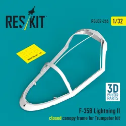 Reskit RSU32-0266 1/32 ​F-35B Lightning II closed canopy frame for Trumpeter