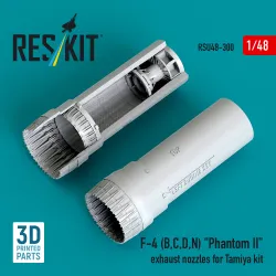 Reskit Rsu48-0300 1/48 F-4 B, C, D, N Phantom Ii Exhaust Nozzles For Tamiya Kit
