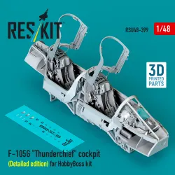 Reskit Rsu48-0399 1/48 F-105g Thunderchief Cockpit Detailed Edition For Hobbyboss Kit