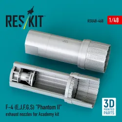 Reskit Rsu48-0468 1/48 F-4 E, J, F, G, S Phantom Ii Exhaust Nozzles For Academy