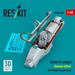 Reskit Rsu48-0480 1/48 Rafale M Cockpit Detailed Edition For Revell/Academy Kit