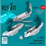 Reskit RSU48-0570 1/48 ​​A-10A/C Thunderbolt II wheel bays for GWH kit 3D Printed