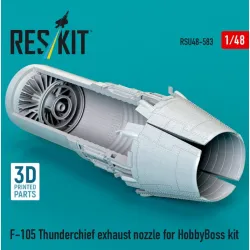 Reskit Rsu48-0583 1/48 F-105 Thunderchief Exhaust Nozzle For Hobbyboss Kit 3d Printed