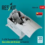 Reskit Rsu48-0590 1/48 P-47m Thunderbolt Cockpit Basic Edition With 3d Decals For Miniart Kit 3d Printed