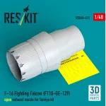 Reskit Rsu48-0615 1/48 F-16 Fighting Falcon F110-ge-129 Open Exhaust Nozzle For Tamiya Kit 3d Printed