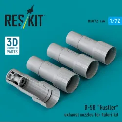 Reskit Rsu72-0146 1/72 B-58 Hustler Exhaust Nozzles For Italeri Kit 3d Printed