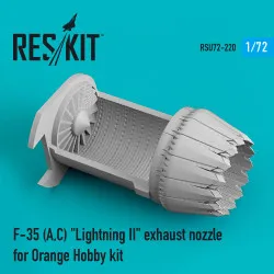 Reskit RSU72-0220 1/72 F-35 A C Lightning II exhaust nozzle for Orange Hobby kit