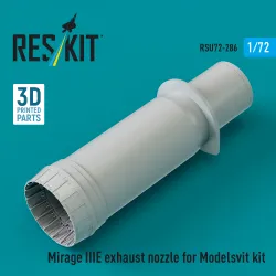 Reskit Rsu72-0286 1/72 Mirage Iiie Exhaust Nozzle For Modelsvit Kit 3d Printed