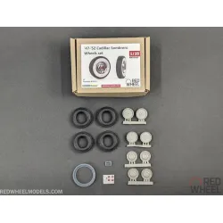 Red Wheel 25005 1/25 47-52 Cadillac Sombrero Wheels Set Resin Model
