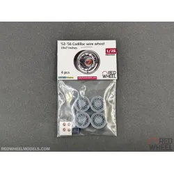 Red Wheel 25008 1/25 52-56 Cadillac Wire Wheels Resin Model