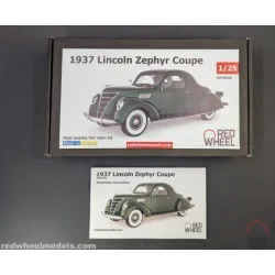 Red Wheel 25009 1/25 1937 Lincoln Zephyr Coupe Full Resin Kit