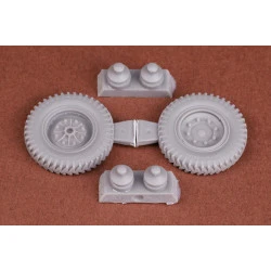 Sbs 35047 1/35 Sd.kfz 251 Front Wheel Set Angled Pattern Sagged Resin Kit