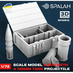 Spalah 10872 1/72 Scale Model A Box With 125-mm Tank Projectile Resin Model