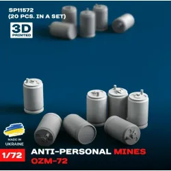 Spalah 11572 1/72 Set Of Scale Models Anti-personnel Mines Ozm-72 20 Pcs Resin Model