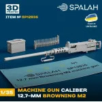 Spalah 12935 1/35 12-7 Mm Browning M2 Machine Gun Scale Model