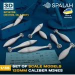 Spalah 16735 1/35 120-mm Caliber Mines 10 Psc Set Of Scale Models
