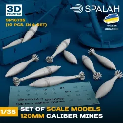 Spalah 16735 1/35 120-mm Caliber Mines 10 Psc Set Of Scale Models