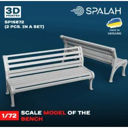 Spalah 16872 1/72 Set Of Scale Models Benches 2 Psc Resin Model