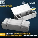 Spalah 17035 1/35 Boxes For 120-mm Caliber Mines 2 Pcs Set Of Scale Models
