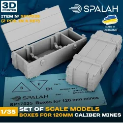 Spalah 17035 1/35 Boxes For 120-mm Caliber Mines 2 Pcs Set Of Scale Models