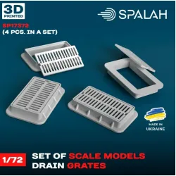 Spalah 17372 1/72 Drain Grates 4 Psc Set Of Scale Models