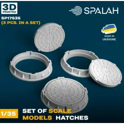 Spalah 17535 1/35 Hatches 3 Psc Set Of Scale Models