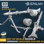 Spalah 18335 1/35 Machine Gun Mg-34 2 Pcs Set Of Scale Models