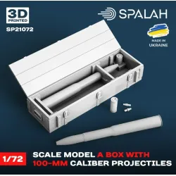 Spalah 21072 1/72 Scale Model Of Box With 100-mm Caliber Projectiles Resin Model