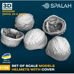 Spalah 23035 1/35 Set Of Scale Models Helmets With Cover 5 Pcs