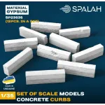 Spalah 23535 1/35 Set Of Scale Models Concrete Curbs 12 Pcs