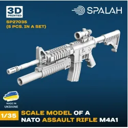 Spalah 27035 1/35 Set Of Scale Models Nato Assault Rifle M4a1 5 Pcs