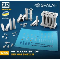 Spalah 27835 1/35 Set Of Scale Models Artillery Set Of 155mm Shells