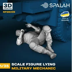 Spalah 28335 1/35 Figure Model Kit Lying Military Mechanic