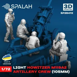 Spalah 28472 1/72 Set Of Figures Artillery Crew Of Howitzer M119a2 Resin Kit